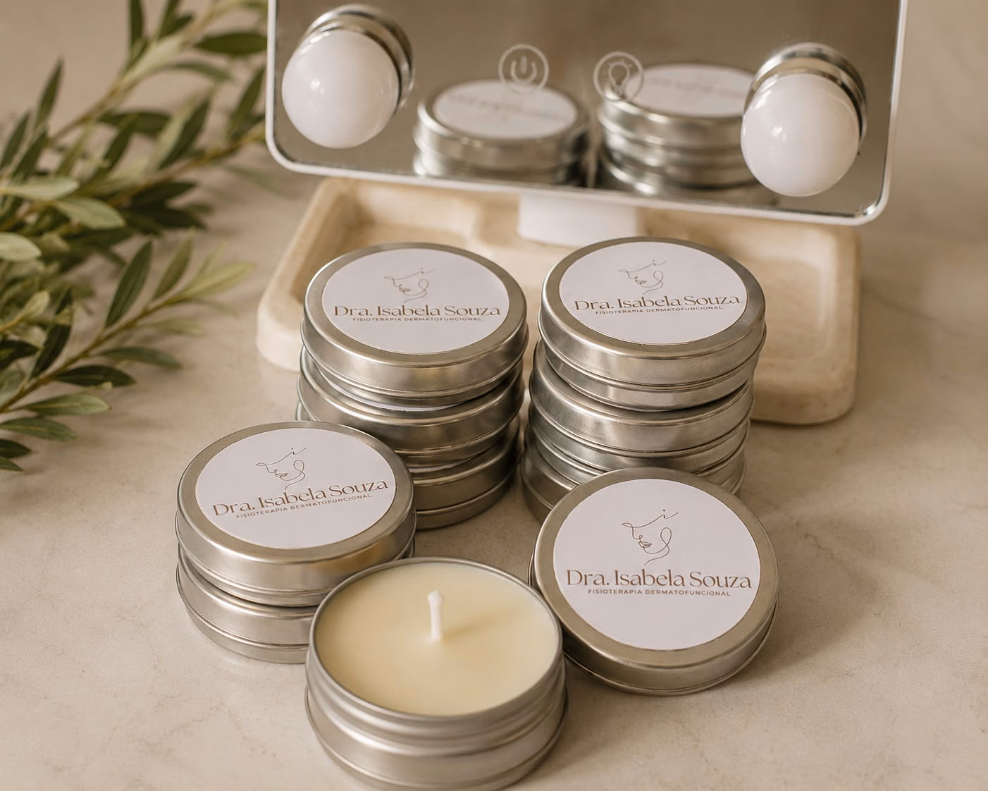 Lembrancinhas de velas aromáticas personalizadas Limméa