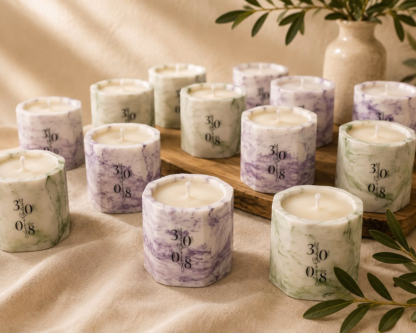 Lembrancinhas de velas personalizadas sofisticadas para casamentos e eventos especiais