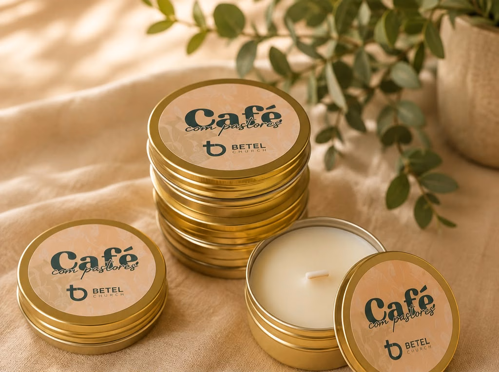 Conjunto de lembrancinhas de velas personalizadas Limméa